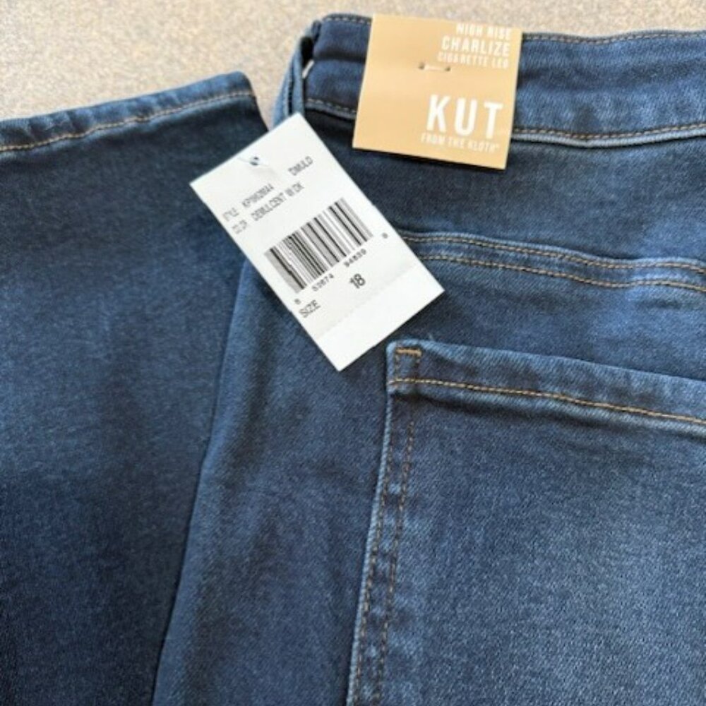 Kut from the Kloth Charlize High Rise Jeans, Size 18 NWT